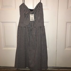 Checkered Blue Dress